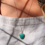 Royston Turquoise Pendant - Golden Road Crafted