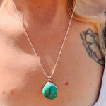 Royston Turquoise Pendant - Golden Road Crafted