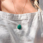 Royston Turquoise Pendant - Golden Road Crafted