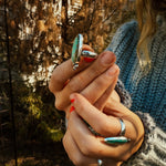 Royston Turquoise Ring (Size 6) - Golden Road Crafted