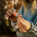 Royston Turquoise Ring (Size 9.5) - Golden Road Crafted