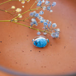 Royston Turquoise Ring with Lone Mtn Turquoise (Size 6) - Golden Road Crafted