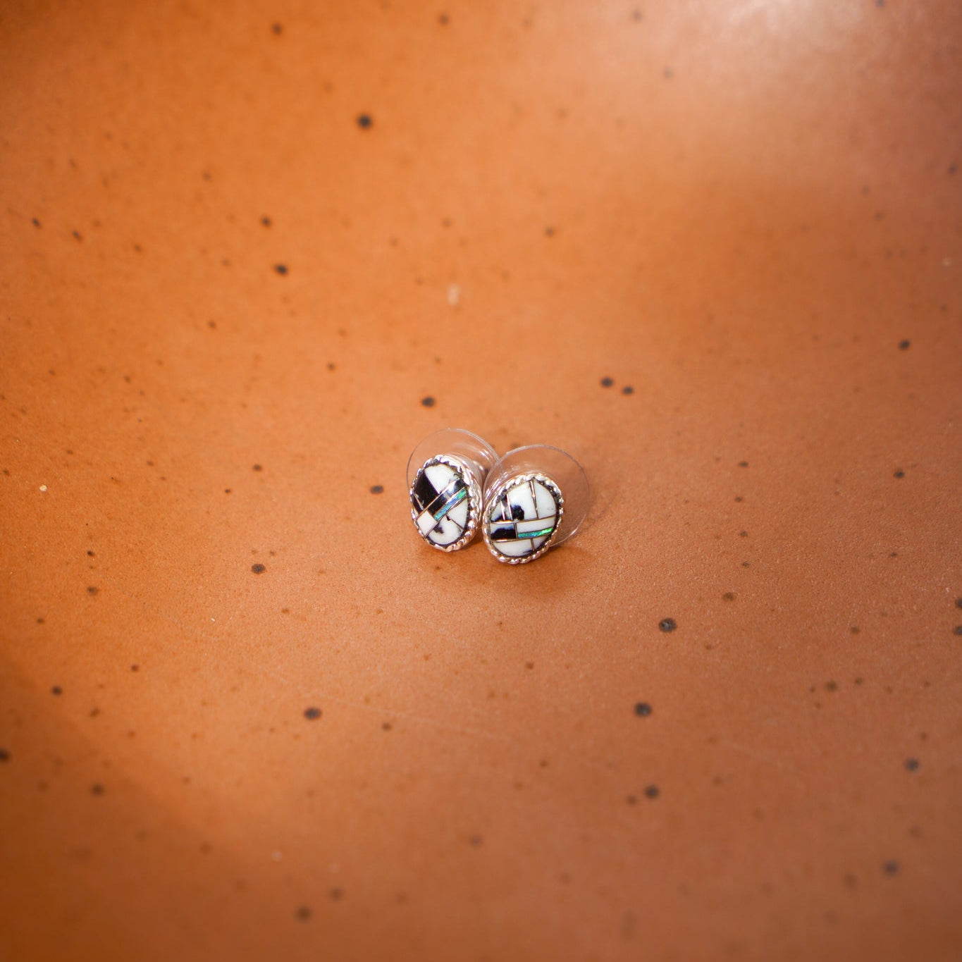 Saguaro Inlay Studs - Golden Road Crafted