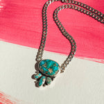 Saturday Stoke Necklace in Sonoran Mtn w/ curb chain - Golden Road Crafted