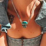 Saturday Stoke Necklace in Sonoran Mtn w/ curb chain - Golden Road Crafted