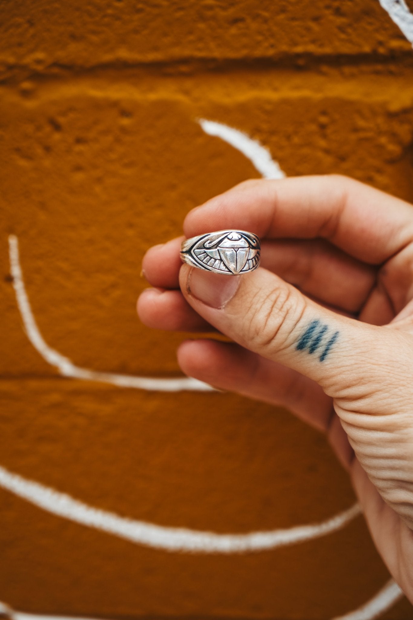 Scarab Ring - Golden Road Crafted