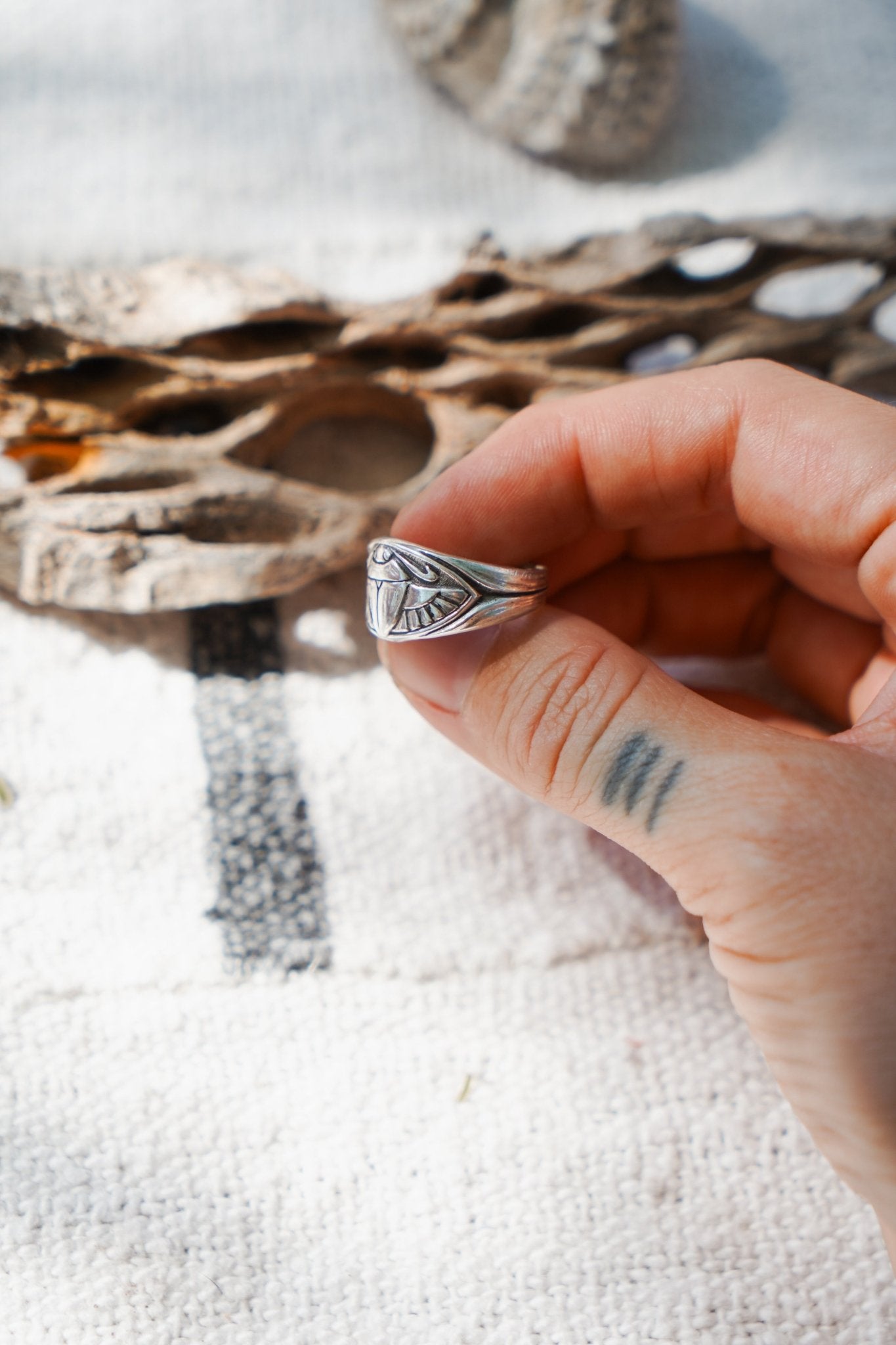 Scarab Ring - Golden Road Crafted
