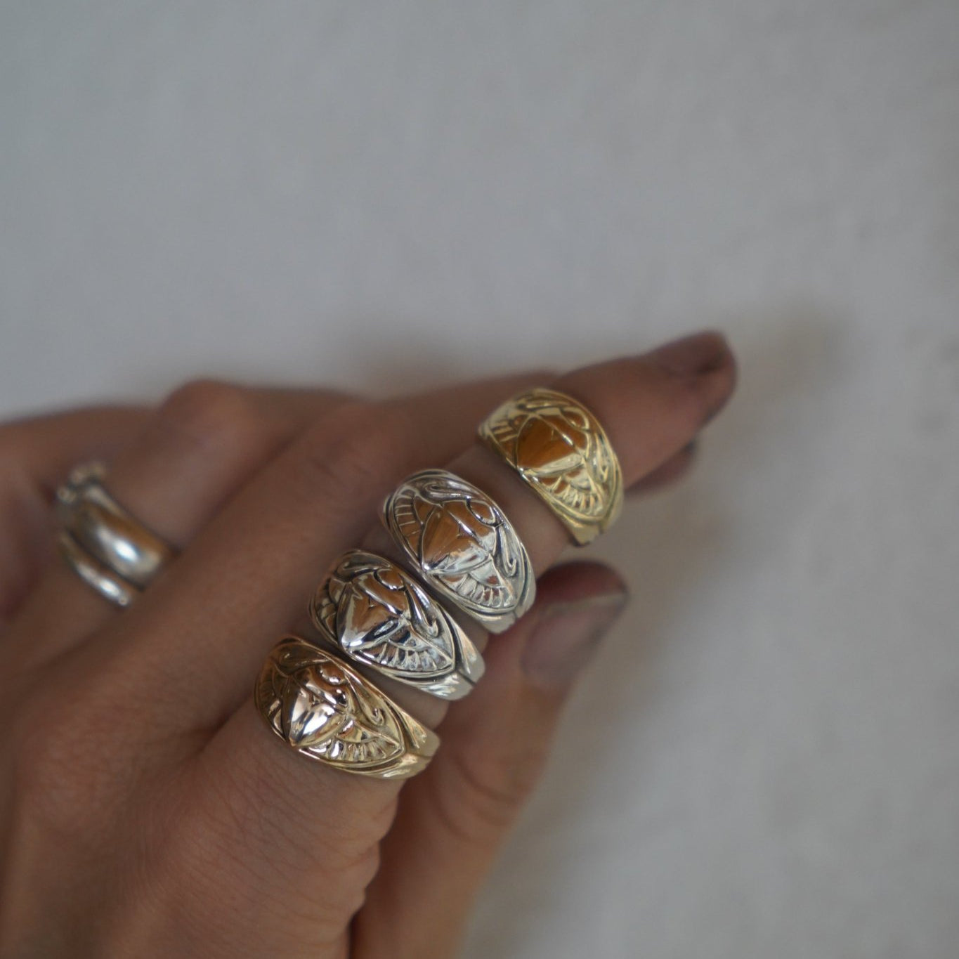 Scarab Ring - Golden Road Crafted