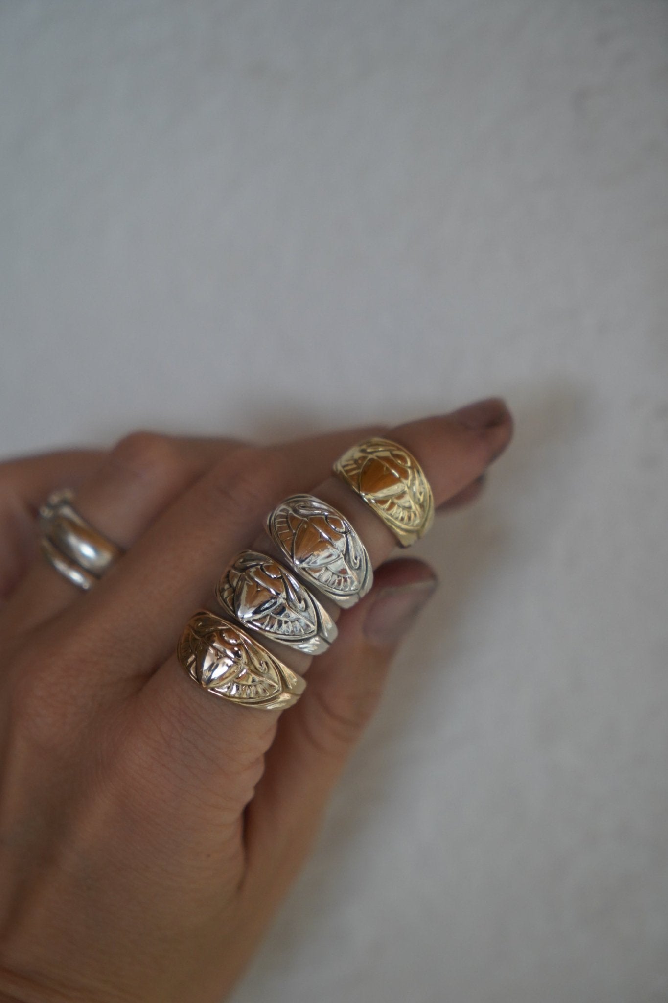 Scarab Ring - Golden Road Crafted