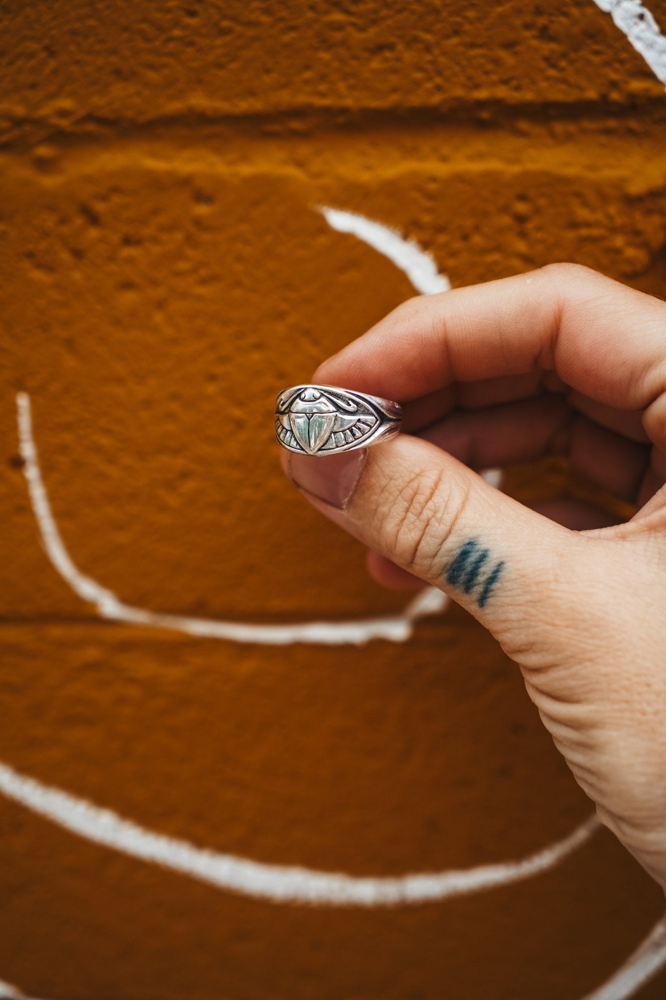 Scarab Ring - Golden Road Crafted