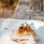 Scenic Agate Ring with Gold - Fill Prongs (Size 7) - Golden Road Crafted