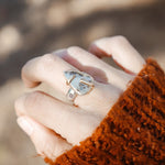 Scenic Agate Ring with Gold - Fill Prongs (Size 8) - Golden Road Crafted