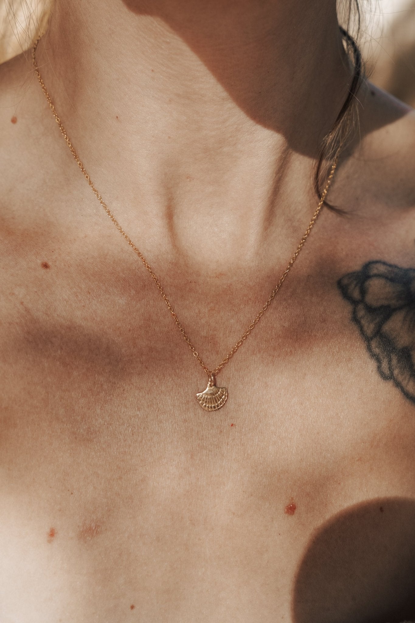 Shell Necklace in 14k Gold - Fill - Golden Road Crafted