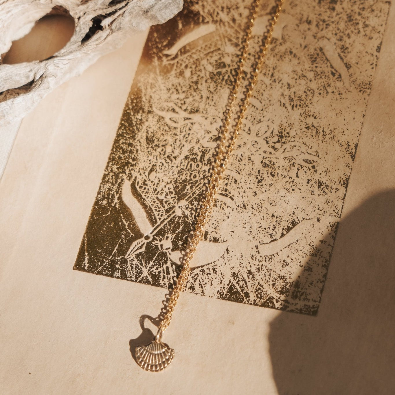 Shell Necklace in 14k Gold - Fill - Golden Road Crafted