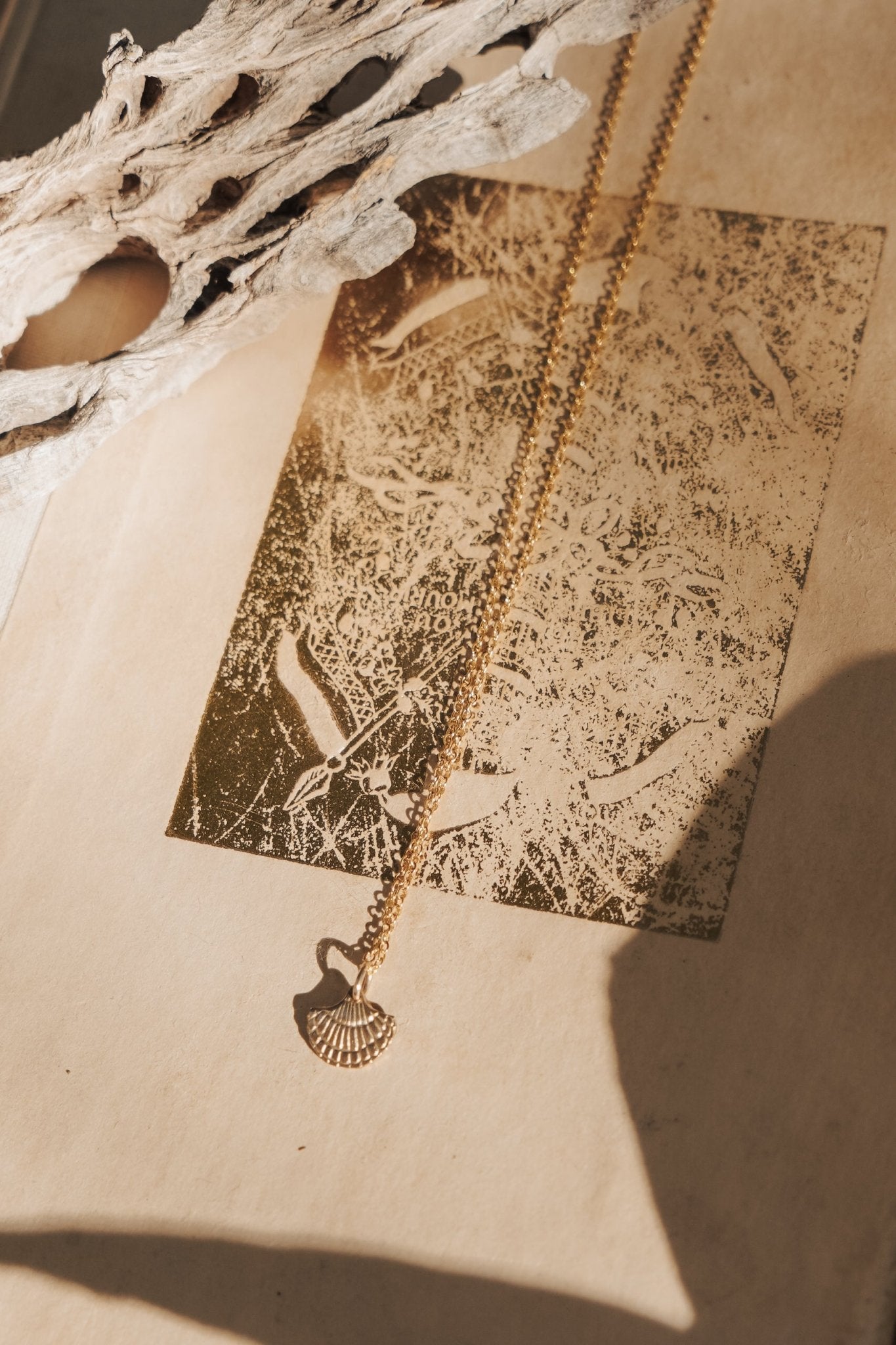 Shell Necklace in 14k Gold - Fill - Golden Road Crafted
