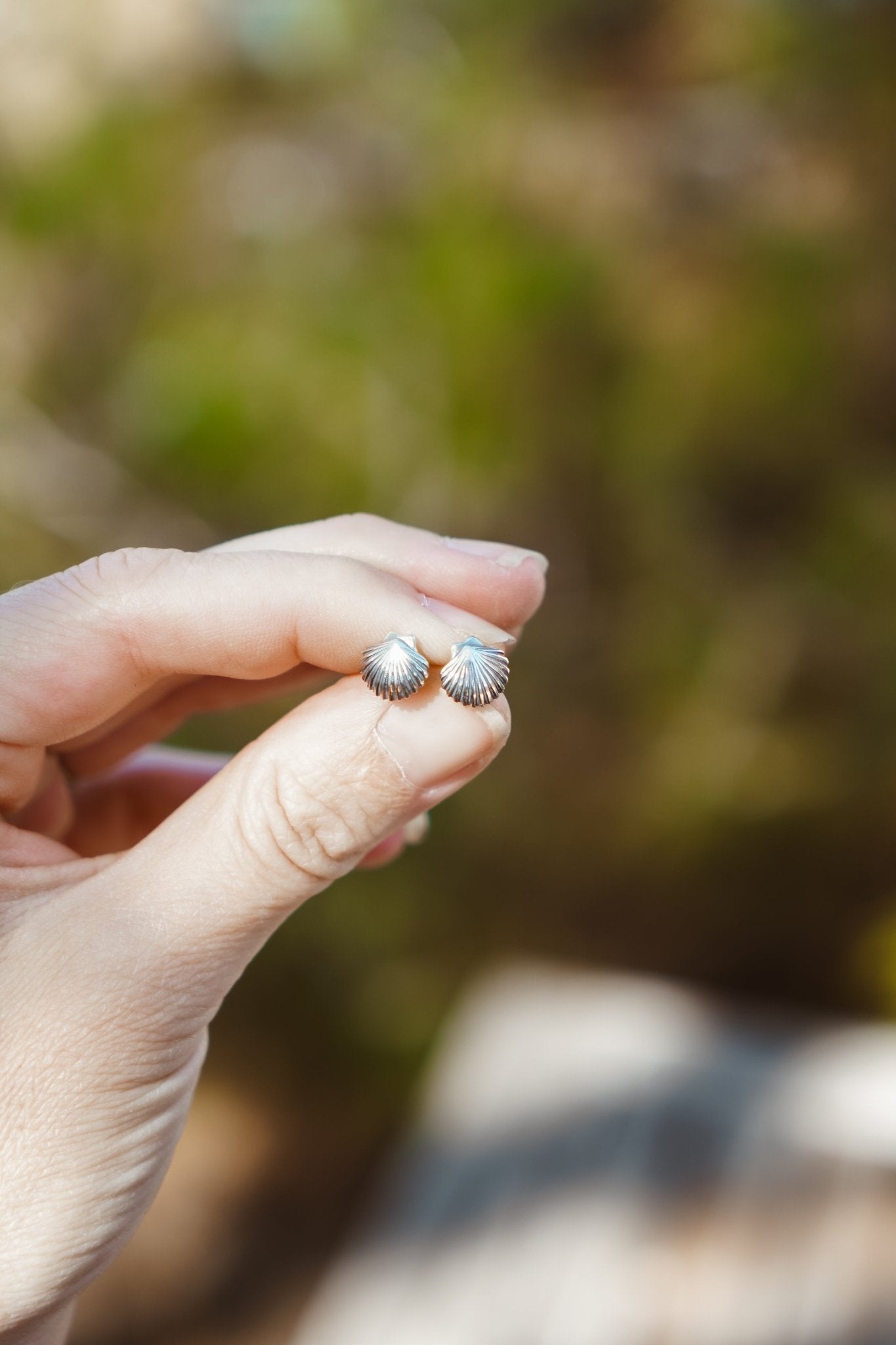 Shell Studs - Golden Road Crafted