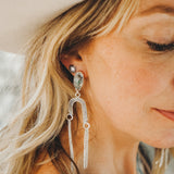 Shoulder Dusters in Confetti Chrysacola - Golden Road Crafted