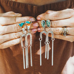 Shoulder Dusters in Confetti Chrysacola - Golden Road Crafted