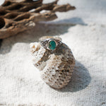 Signet Ring in Hubei Turquoise - Golden Road Crafted