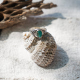 Signet Ring in Hubei Turquoise - Golden Road Crafted
