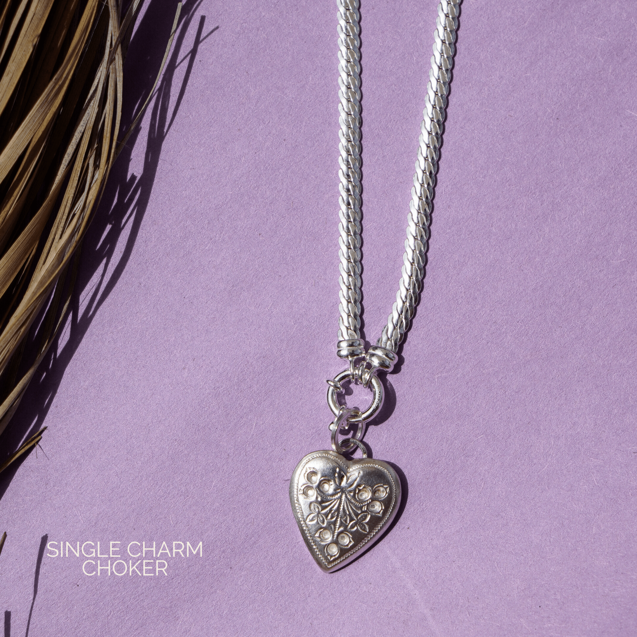 Single Charm Choker - Golden Road Crafted