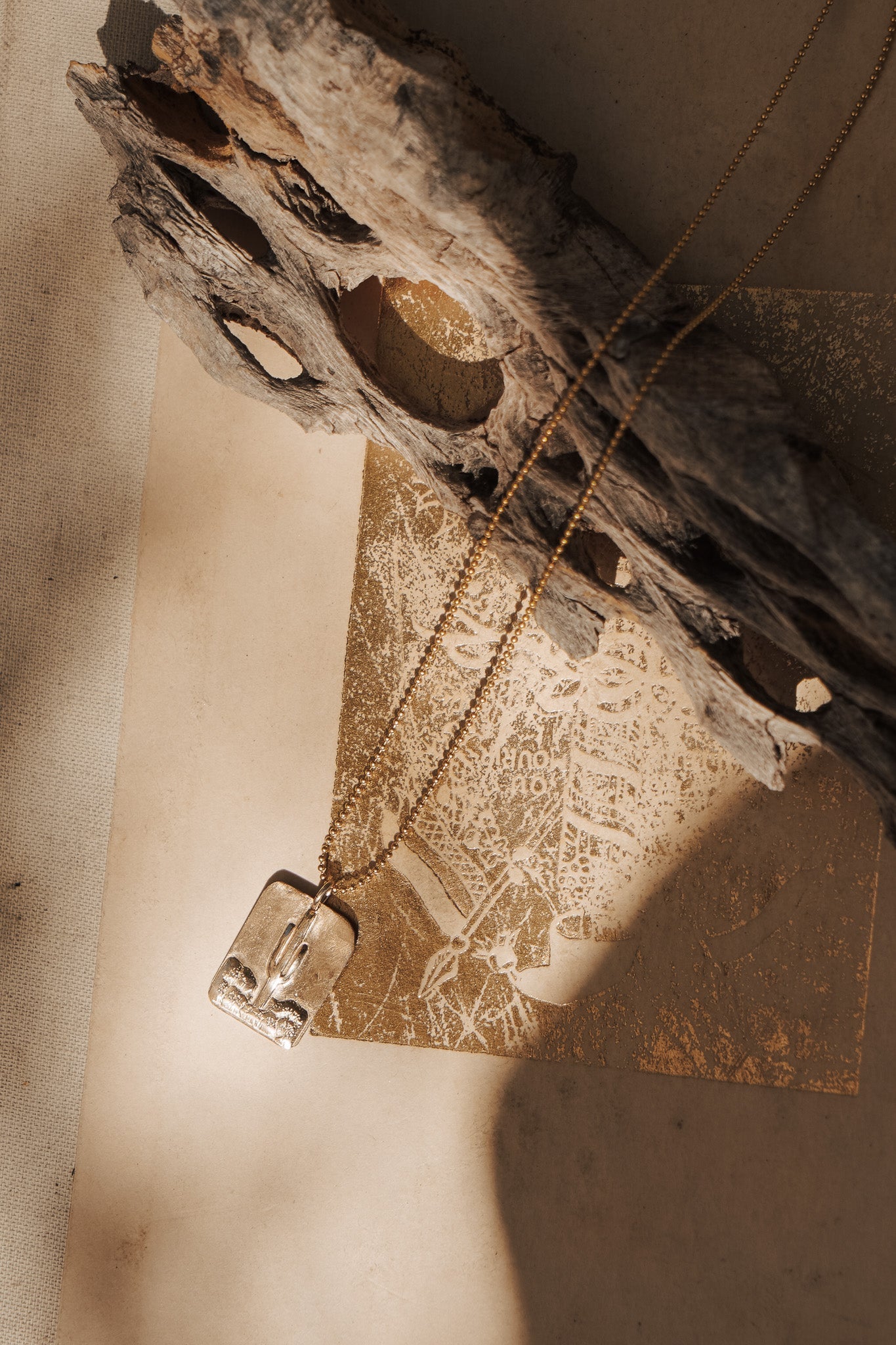 Sonoran Desert Necklace in 14k Gold - Fill - Golden Road Crafted