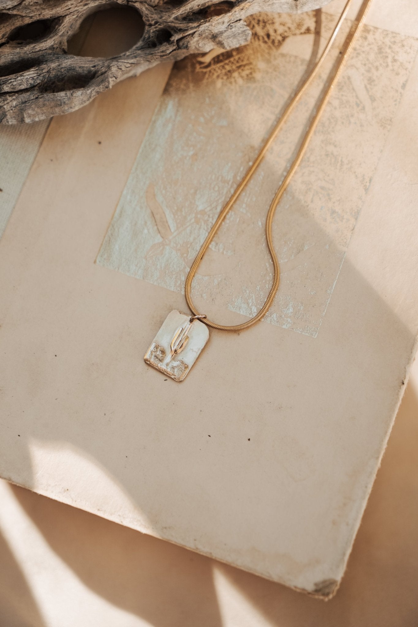 Sonoran Desert Necklace in 14k Gold - Fill - Golden Road Crafted