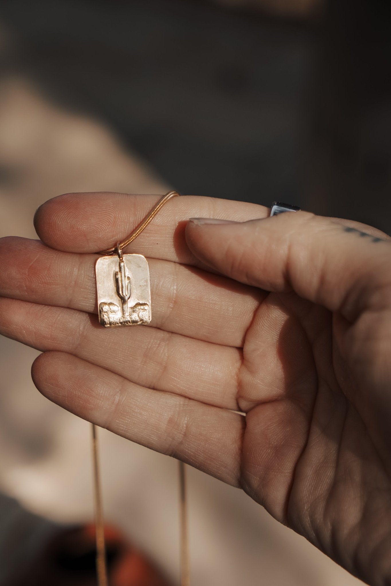 Sonoran Desert Necklace in 14k Gold - Fill - Golden Road Crafted