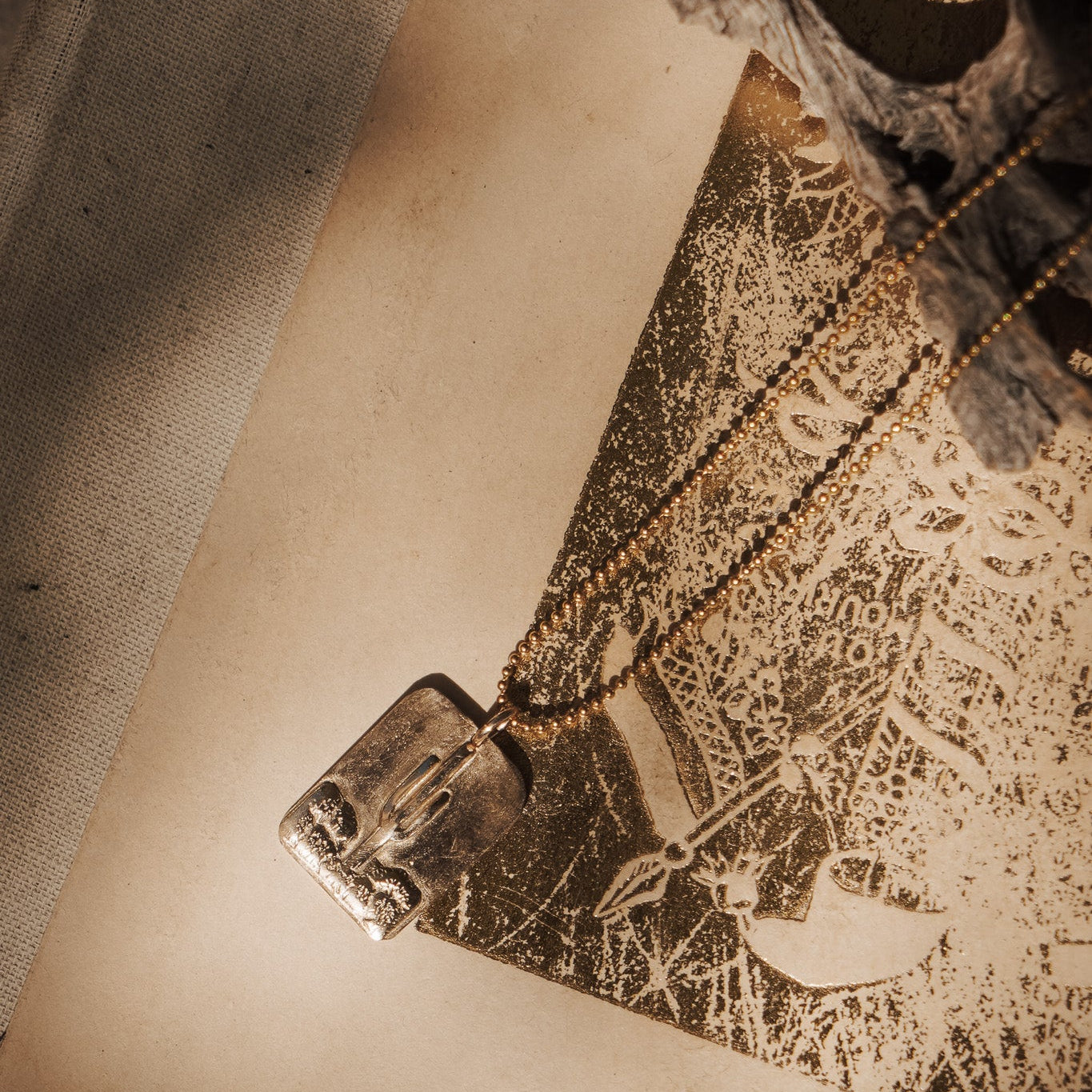 Sonoran Desert Necklace in 14k Gold - Fill - Golden Road Crafted