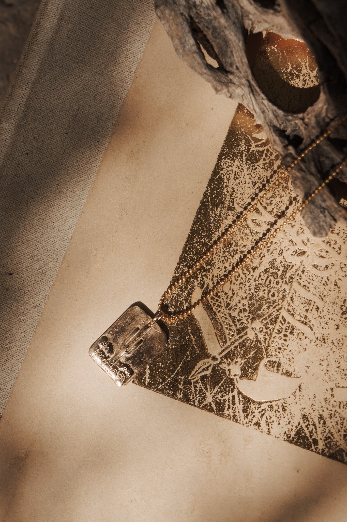 Sonoran Desert Necklace in 14k Gold - Fill - Golden Road Crafted