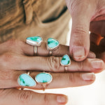 Sonoran Mountain Turquoise Ring (Size 6.5) - Golden Road Crafted