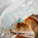 Sonoran Mountain Turquoise Ring (Size 6.5) - Golden Road Crafted