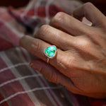 Sonoran Mountain Turquoise Ring (Size 8.25) - Golden Road Crafted