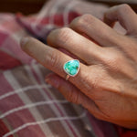 Sonoran Mountain Turquoise Ring (Size 8.25) - Golden Road Crafted