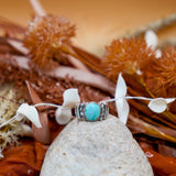 Sonoran Mountain Turquoise Ring (Size 8.25) *DISCOUNTED* - Golden Road Crafted