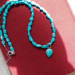 Southwest Dream Necklace in Campitos Turquoise - Golden Road Crafted