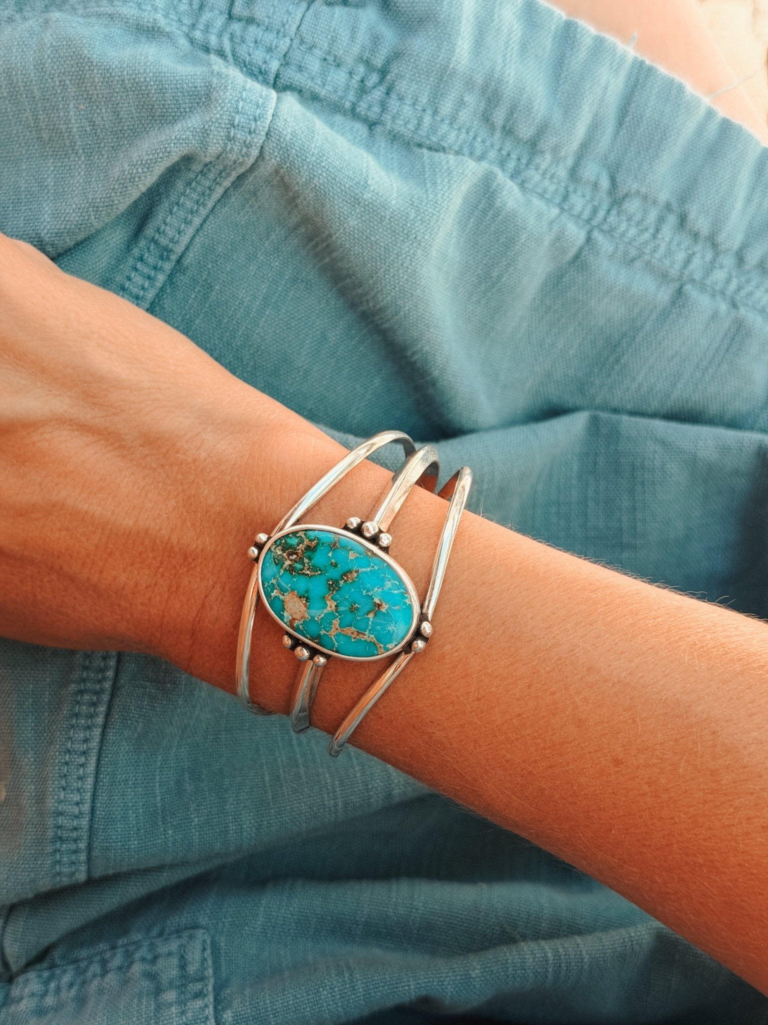 Southwest Road Trip Cuff in Sonoran Mtn - Golden Road Crafted