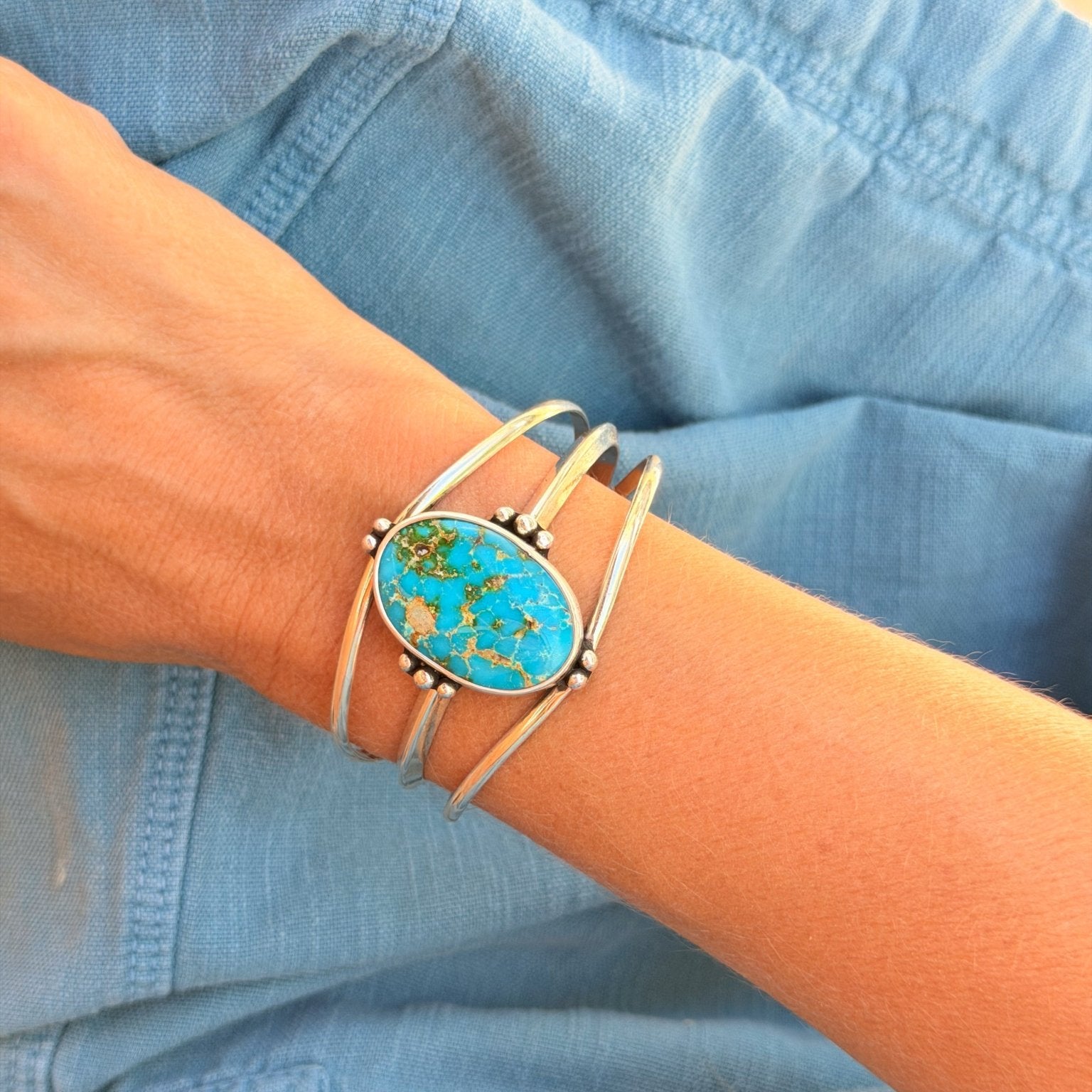 Southwest Road Trip Cuff in Sonoran Mtn - Golden Road Crafted