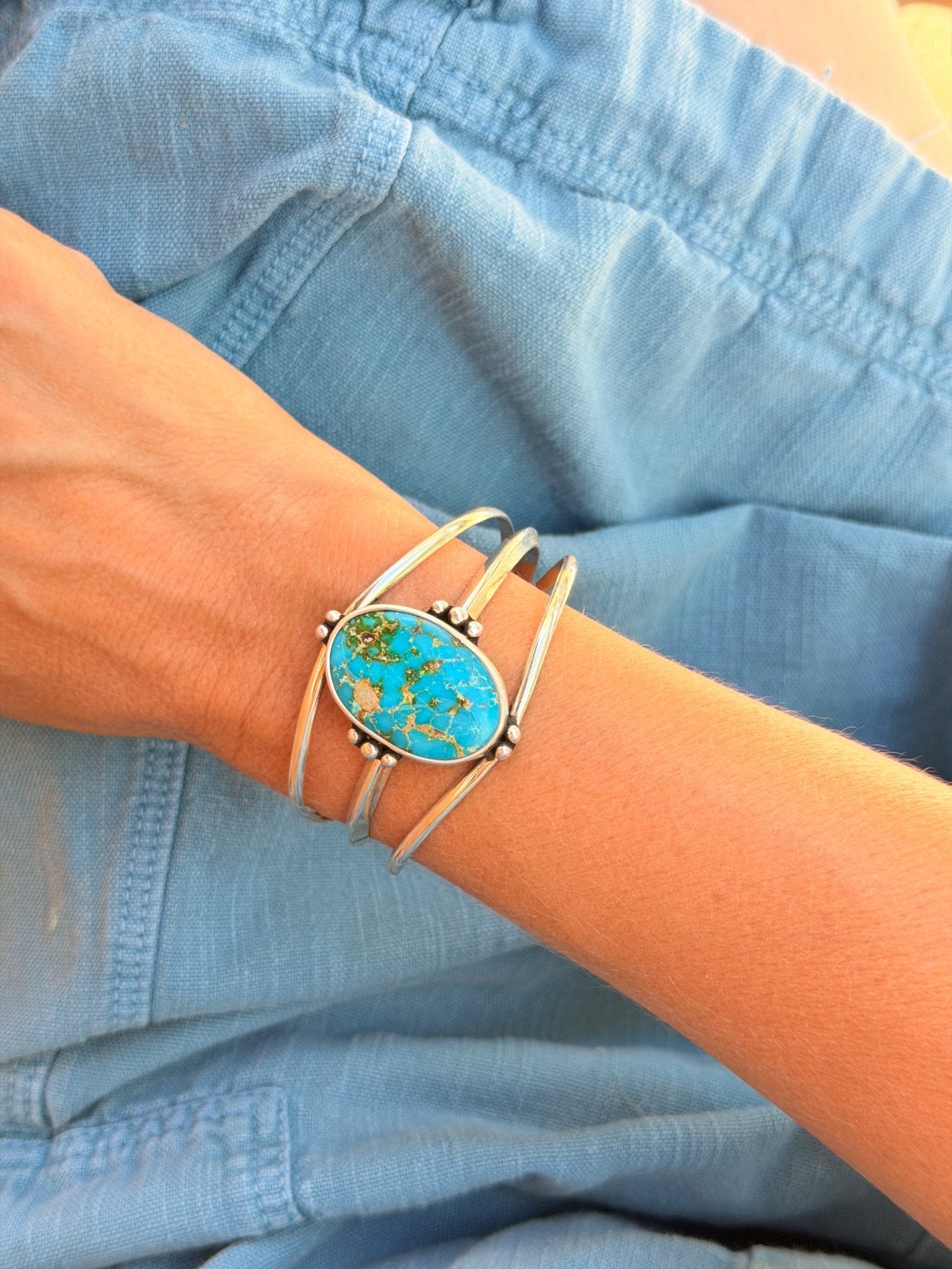 Southwest Road Trip Cuff in Sonoran Mtn - Golden Road Crafted