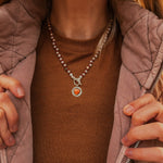 Spiny Oyster Heart Necklace w/ Red Jasper & Agate Beads - Golden Road Crafted