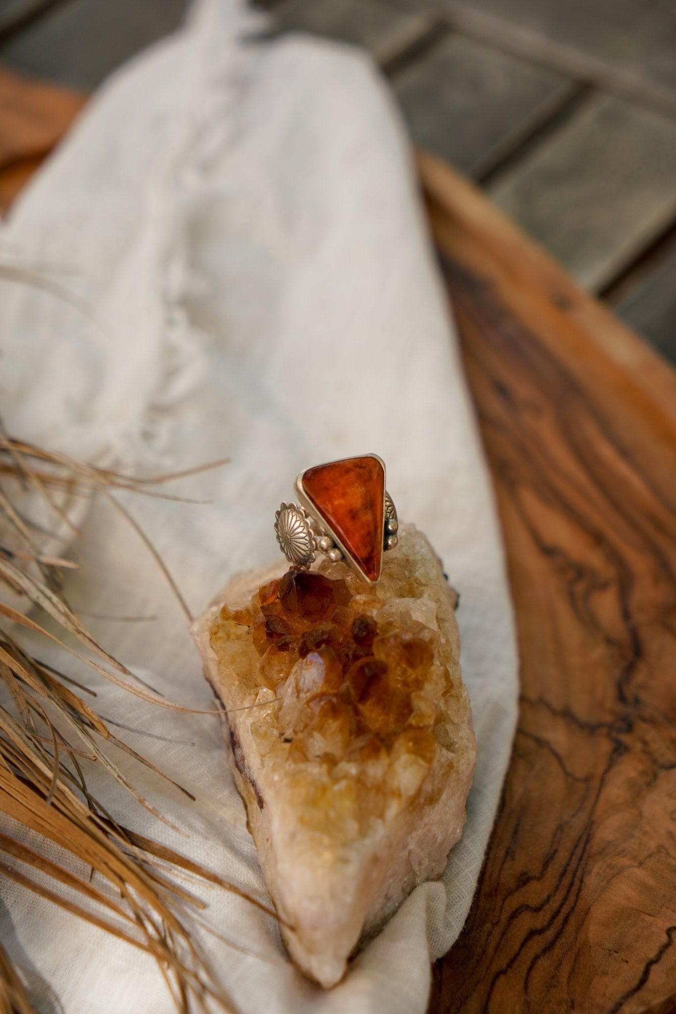 Spiny Oyster Ring (Size 5.25) - Golden Road Crafted