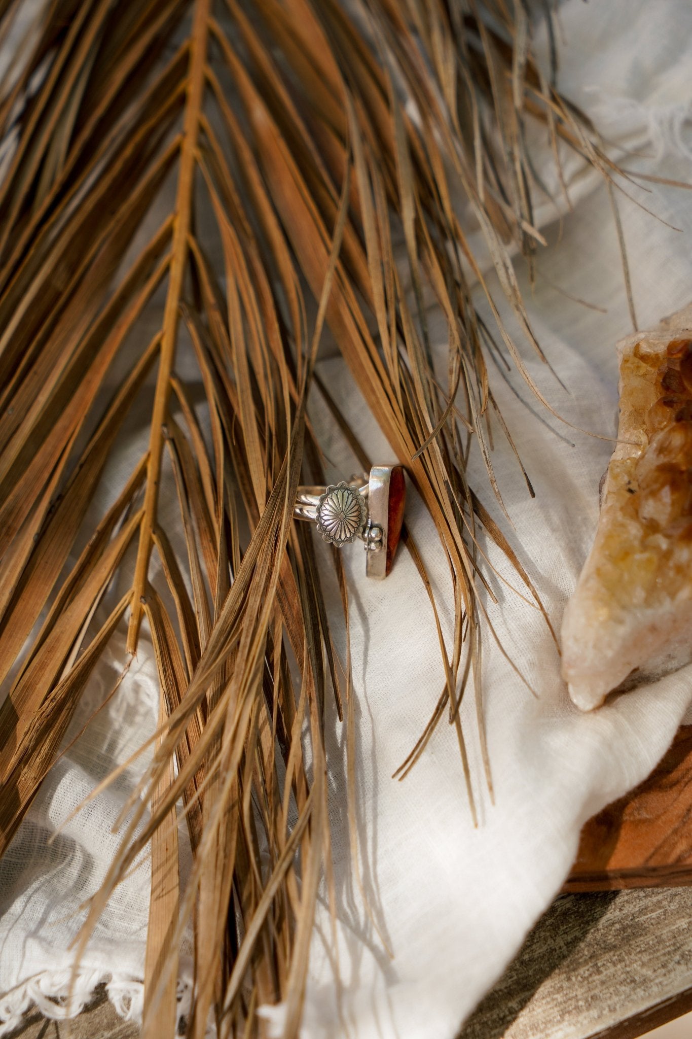 Spiny Oyster Ring (Size 5.25) - Golden Road Crafted