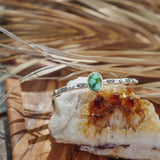 Stacking Cuff in Emerald Valley Turquoise - Golden Road Crafted