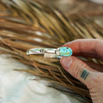 Stacking Cuff in Hubei Turquoise - Golden Road Crafted
