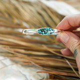Stacking Cuff in Hubei Turquoise - Golden Road Crafted