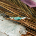 Stacking Cuff in Hubei Turquoise - Golden Road Crafted