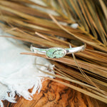 Stacking Cuff in Hubei Turquoise - Golden Road Crafted