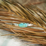 Stacking Cuff in Hubei Turquoise - Golden Road Crafted
