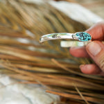 Stacking Cuff in Hubei Turquoise - Golden Road Crafted