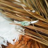 Stacking Cuff in Hubei Turquoise - Golden Road Crafted